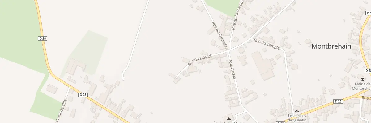 Plan du 8 Rue du Désert à Montbrehain