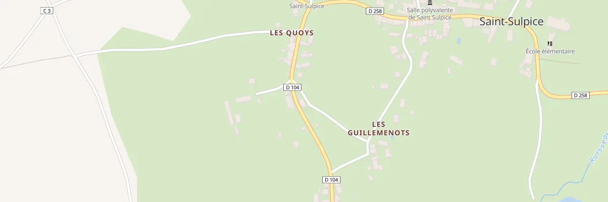 Plan du 7 Rte de St Benin d’Azy à Saint-Sulpice