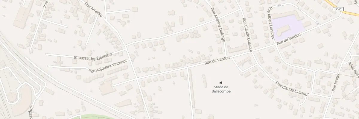Plan du 15 Rue de Verdun à Yzeure