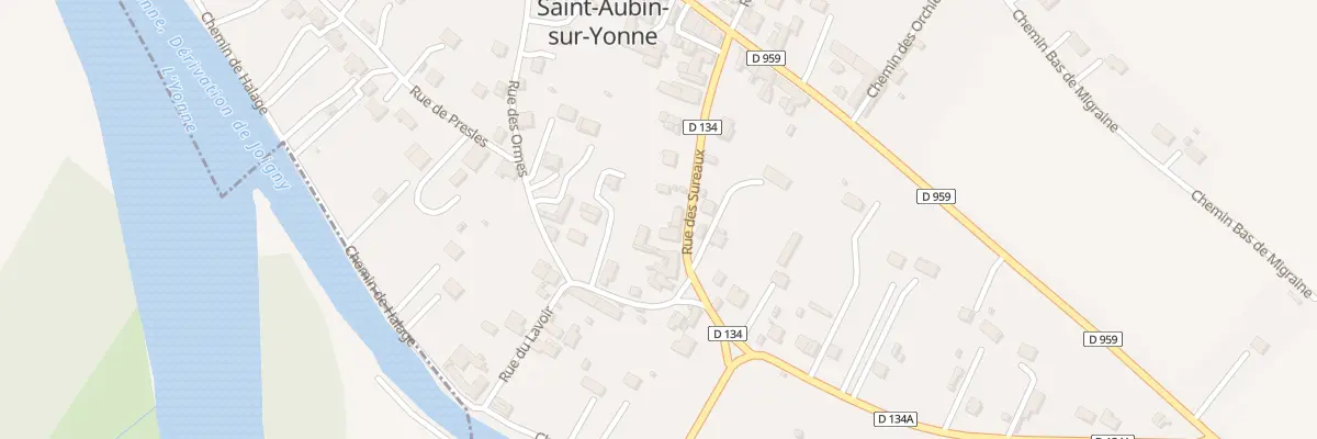 Plan du 5 Rue des Sureaux à Saint-Aubin-sur-Yonne