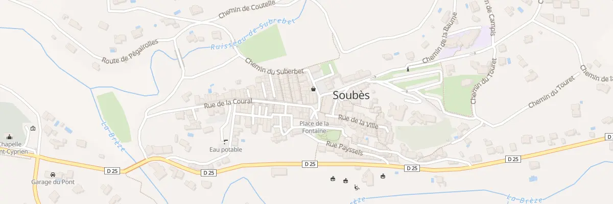 Plan du 2B Rue de la Grave à Soubès