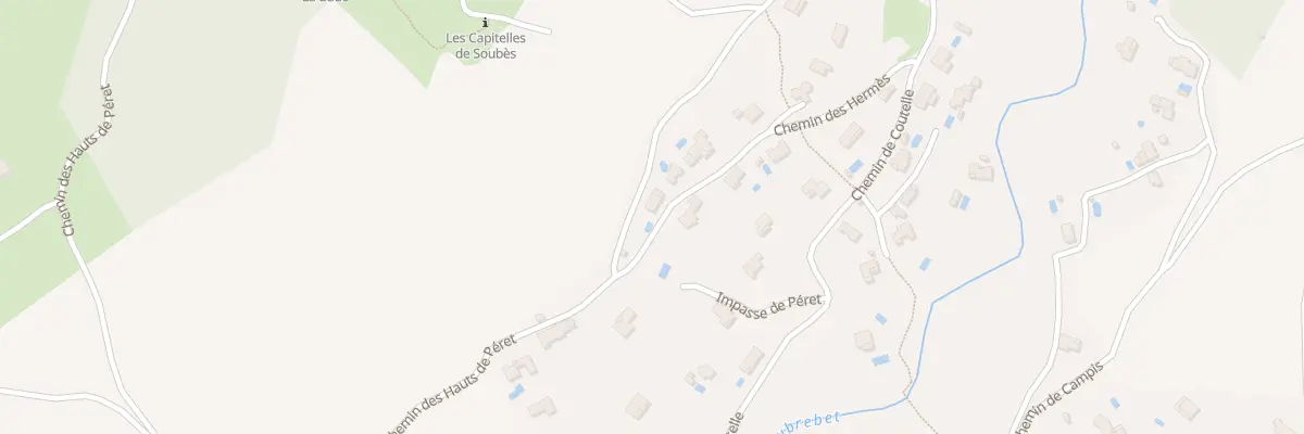 Plan du 226 Che des Hermes à Soubès
