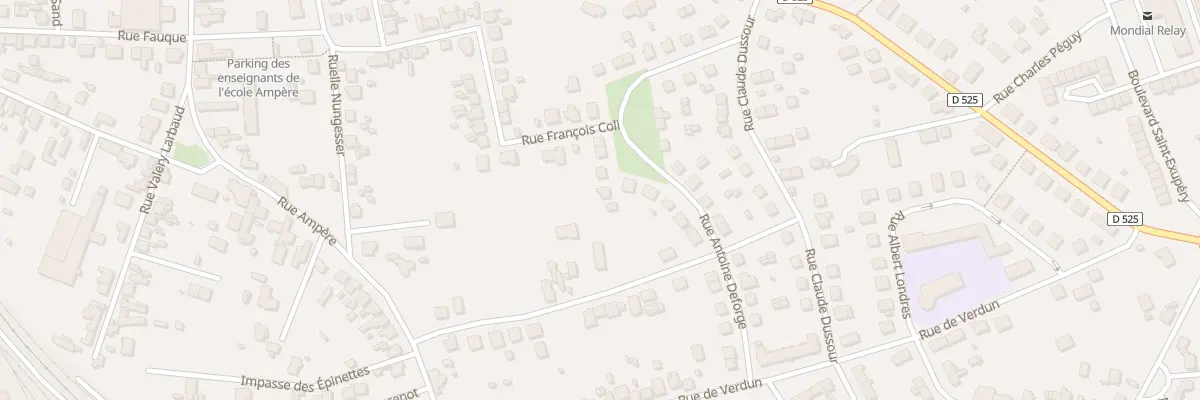 Plan du 27 Rue Antoine Deforge à Yzeure