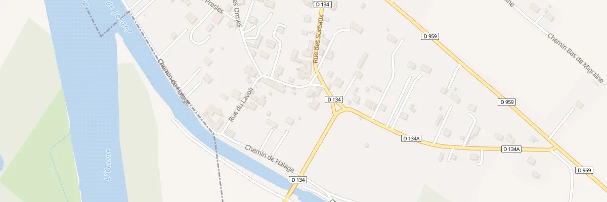 Plan du 1 Rue des Ormes à Saint-Aubin-sur-Yonne