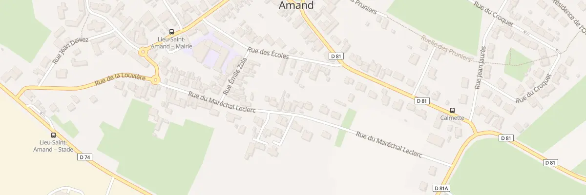 Plan du 21 Rue du Marechal Leclerc à Lieu-Saint-Amand