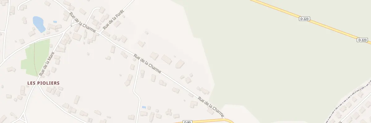 Plan du 7 Rue de la Charme les Pioliers à Villeneuve-les-Cerfs