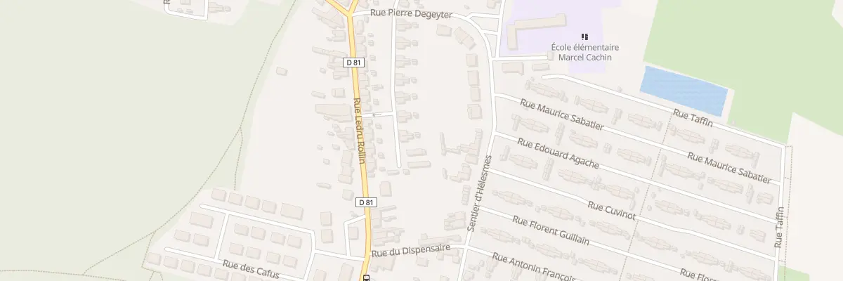 Plan du 1 Rue Piedsente à Escaudain