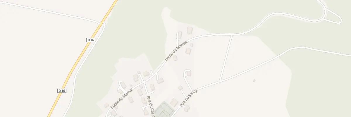 Plan du 36 Rte de Marnat à Vézézoux