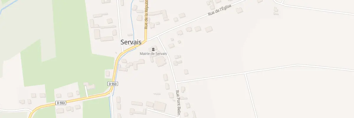 Plan du 7 Rue du Pont Belin à Servais