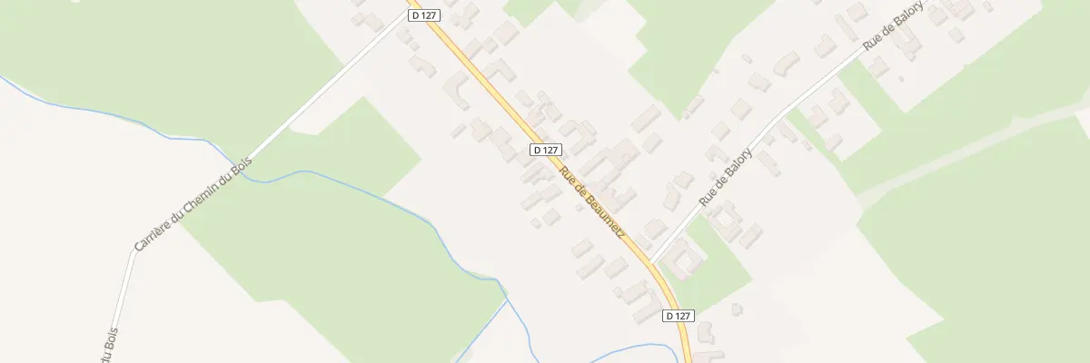 Plan du 1100 Rue de Beaumetz à Saméon