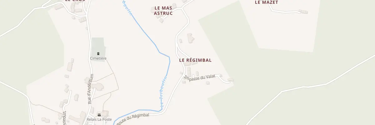 Plan du 292 Rte du Régimbal à Peyre en Aubrac
