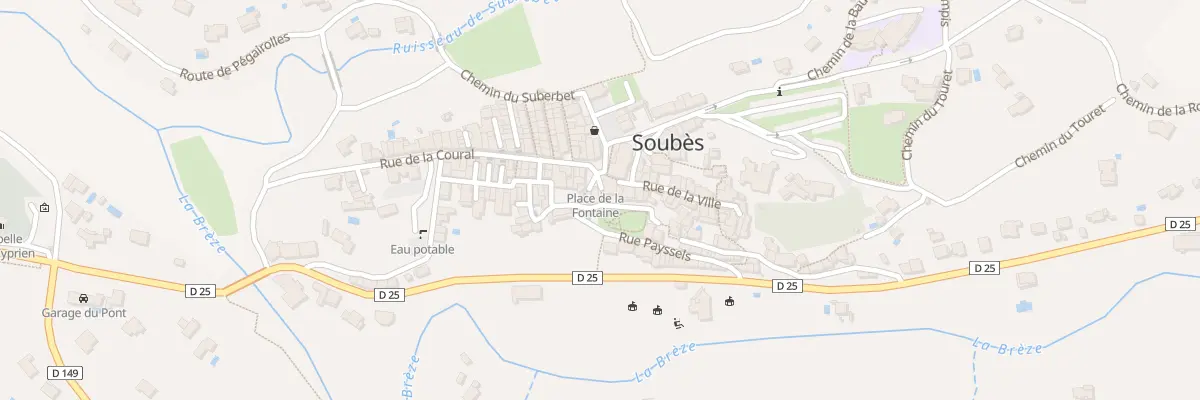 Plan du 3 Pl de la Fontaine à Soubès