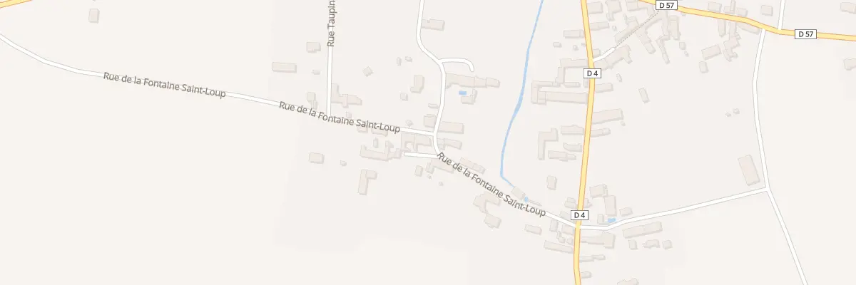 Plan du 11 Rue de la Fontaine St Loup à Chassy