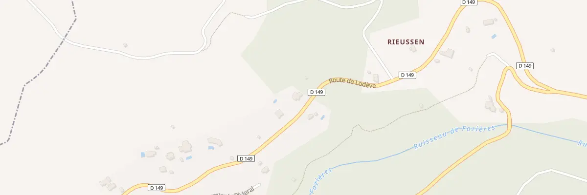 Plan du 991 Rte de Lodève à Fozières
