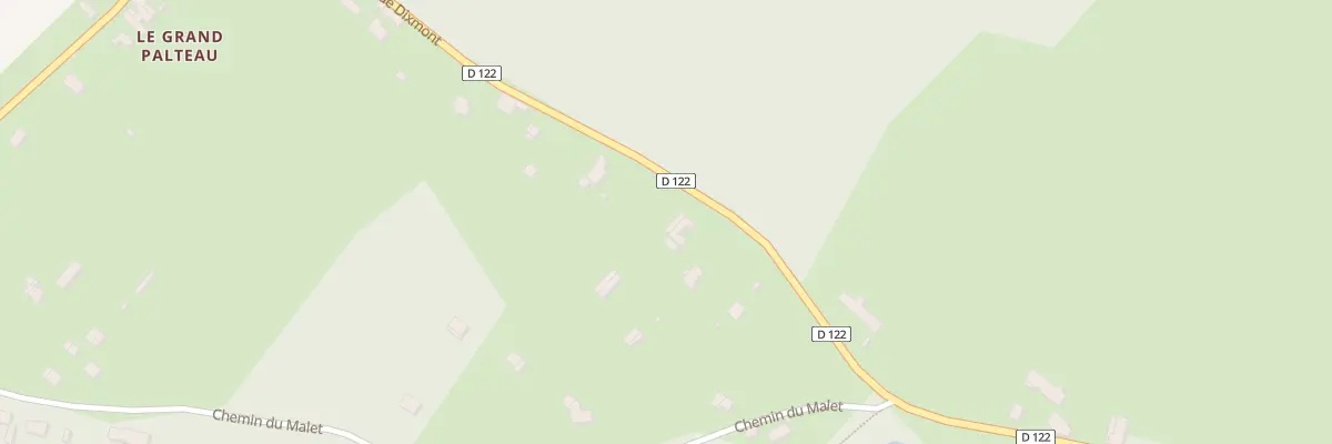 Plan du 44 Rte de Dixmont (Grand Palteau) à Armeau