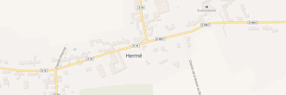 Plan du 1 Rue Emile Tripé à Hermé