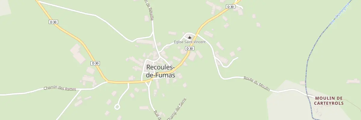 Plan du 5038 Recoules de Fumas à Recoules-de-Fumas