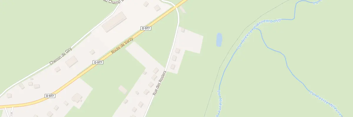 Plan du 36 Rue des Rosiers à Prémery