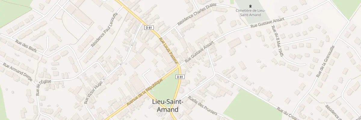 Plan du 1 Rue Gustave Ansart à Lieu-Saint-Amand