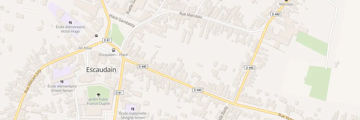 Plan du 29 Rue Victor Hugo à Escaudain
