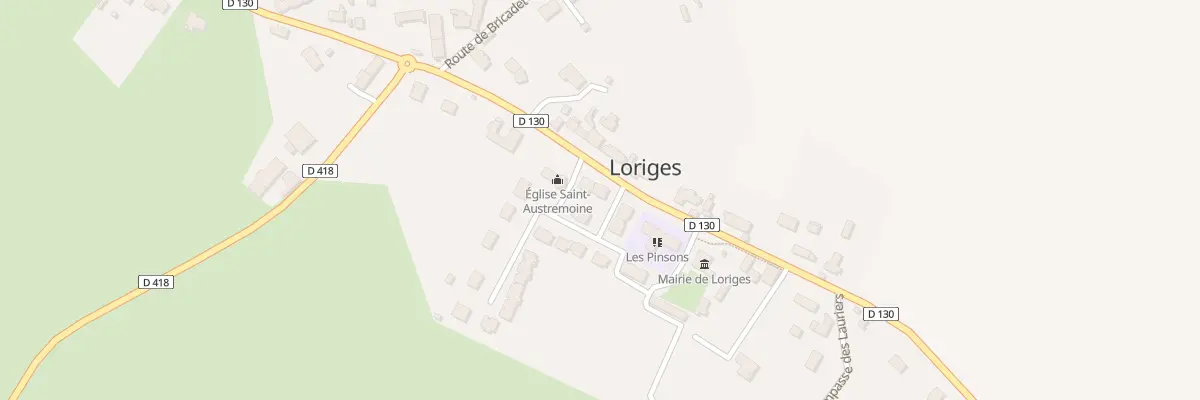 Plan du 16 Rte du Bourg à Loriges