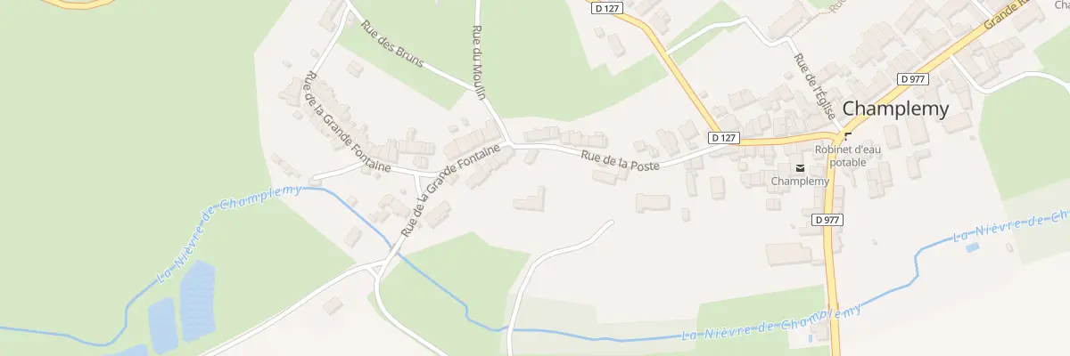 Plan du 25 Rue de la Poste à Champlemy