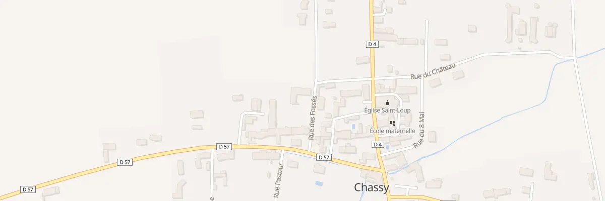 Plan du 2 Rue des Fossés à Chassy