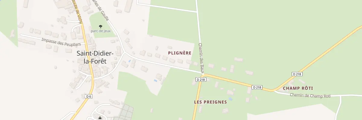 Plan du 19 Rue Charles de Gaulle à Saint-Didier-la-Forêt