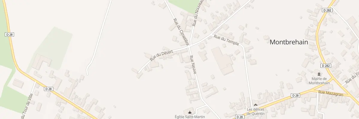 Plan du 3 Rue du Désert à Montbrehain