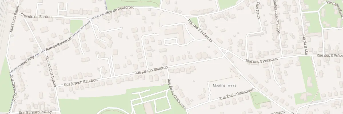 Plan du 11 Rue Joseph Baudron à Yzeure