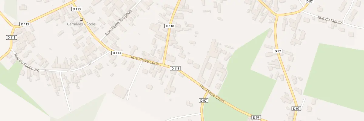Plan du 25 Rue Pierre Curie à Carnières