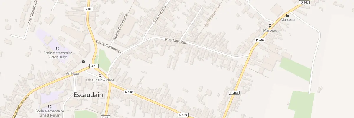 Plan du 28 Rue Marceau à Escaudain