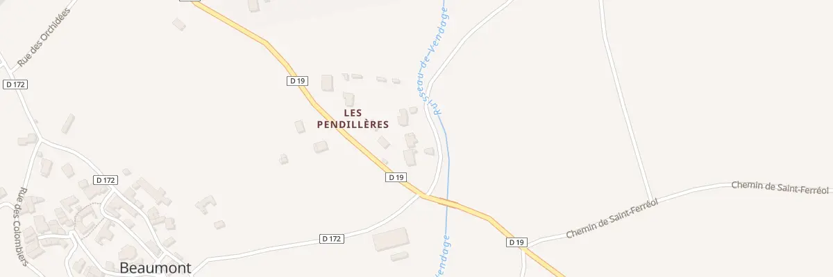 Plan du 21 Les Pendilleres à Beaumont