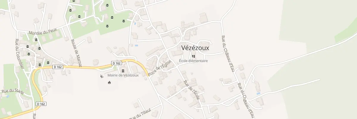 Plan du 12 Rue de l’Ecole à Vézézoux
