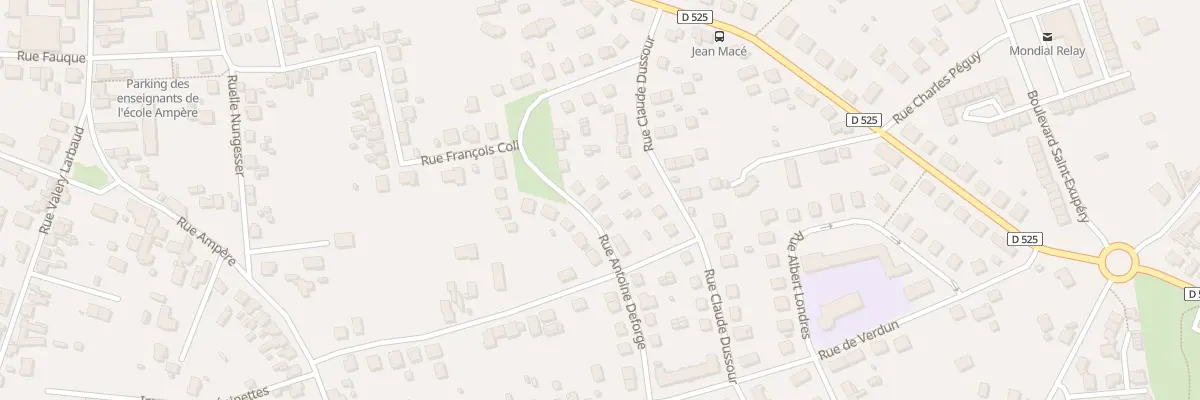 Plan du 16 Rue Antoine Deforge à Yzeure
