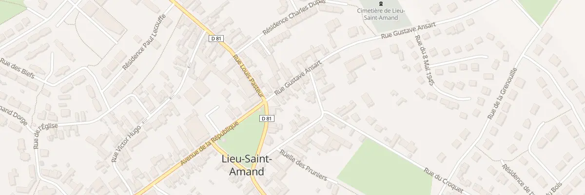 Plan du 6 Rue Gustave Ansart à Lieu-Saint-Amand