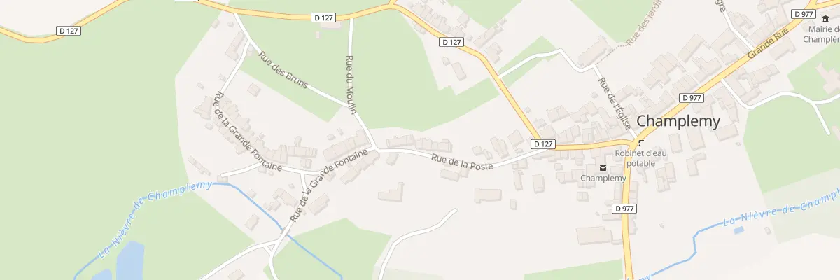 Plan du 36 Rue de la Poste à Champlemy