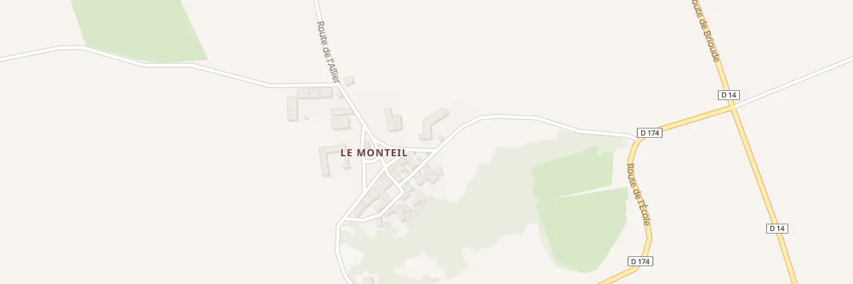 Plan du 3 Rte de l’Allier à Vergongheon