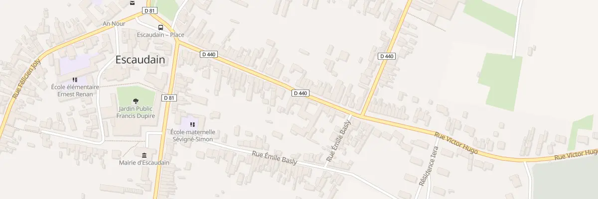 Plan du 32 Rue Victor Hugo à Escaudain