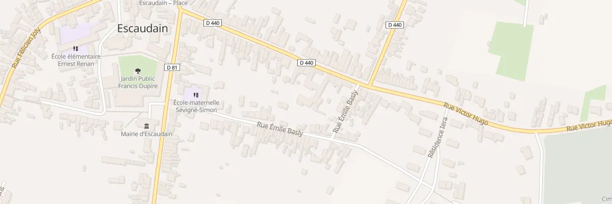 Plan du 40 Rue Victor Hugo à Escaudain