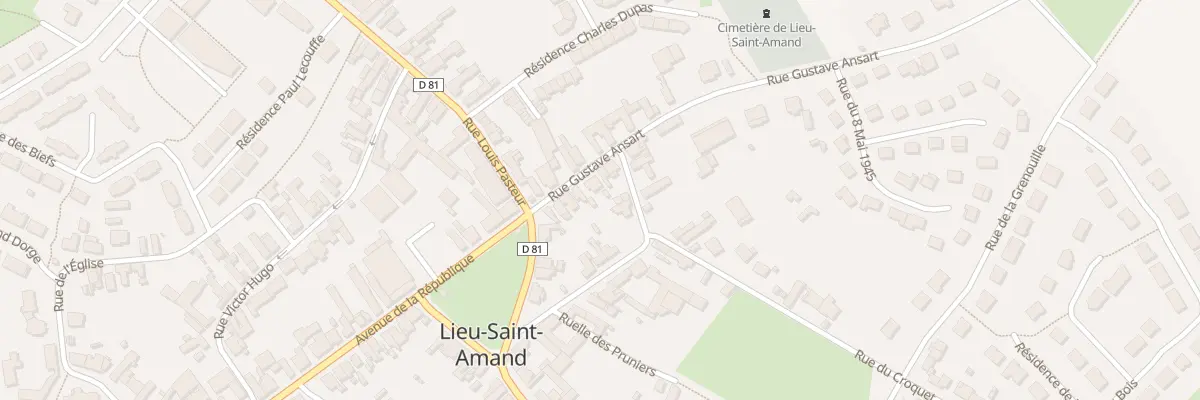 Plan du 8 Rue Gustave Ansart à Lieu-Saint-Amand