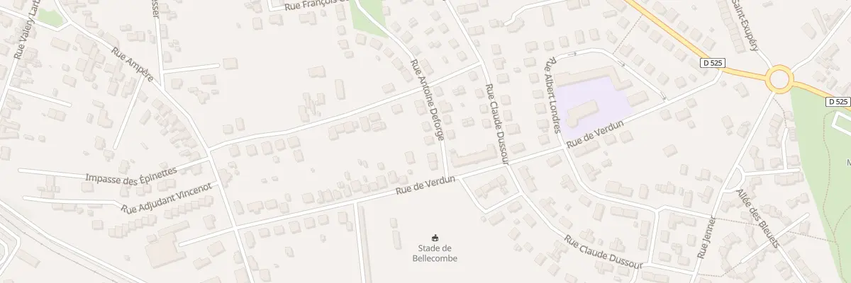 Plan du 45 Rue Antoine Deforge à Yzeure