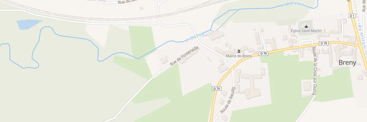 Plan du 1 Rue de Fontenaille à Breny