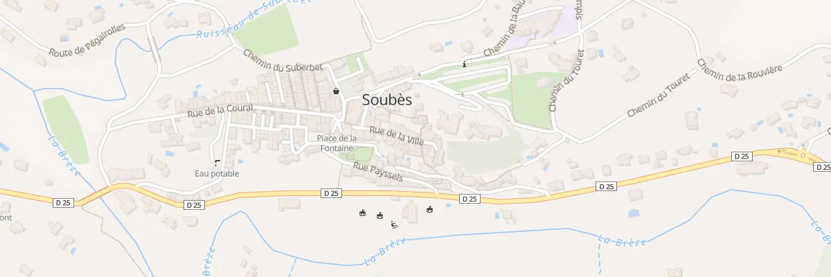 Plan du 11 Rue de la Ville à Soubès