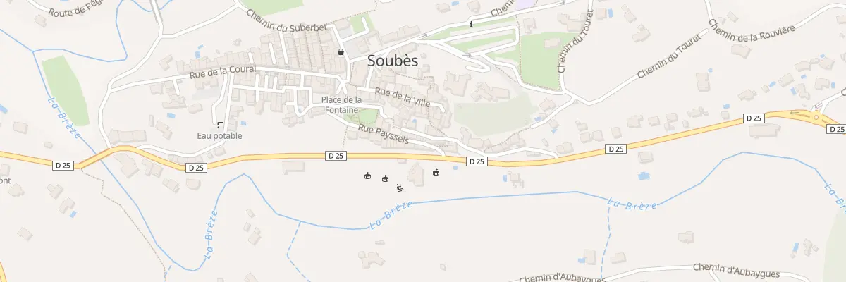 Plan du 6 Rue des Barrys à Soubès