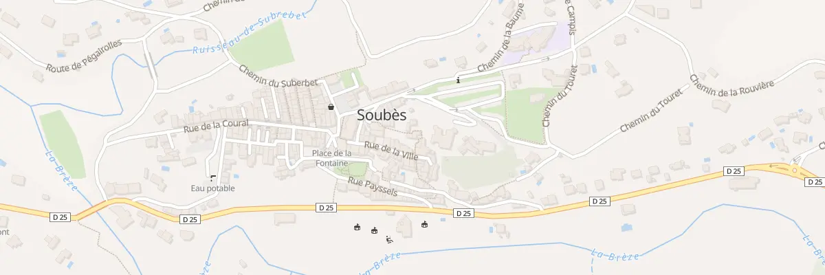 Plan du 6 Mte du Chateau à Soubès