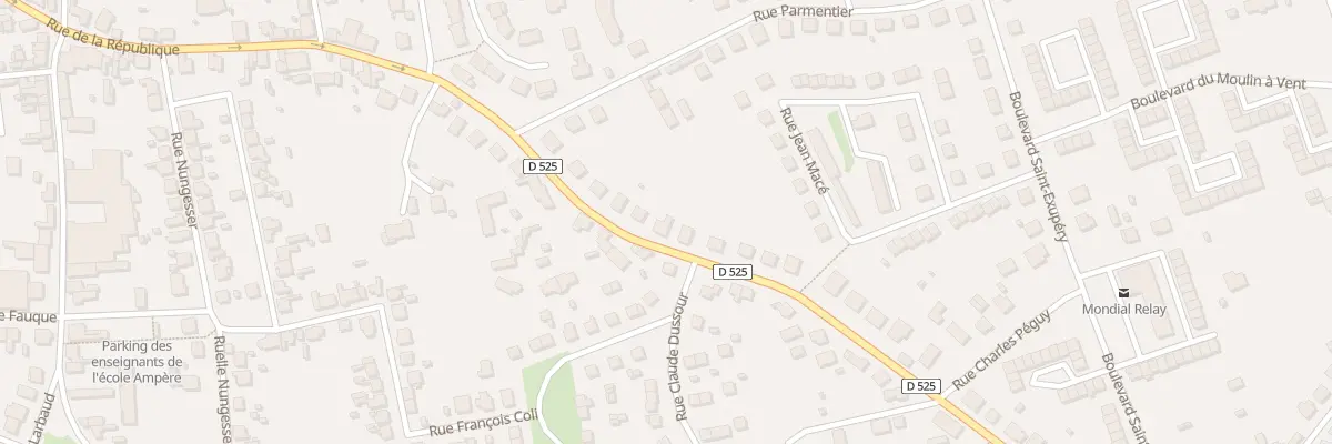 Plan du 11 Rue des Cladets à Yzeure