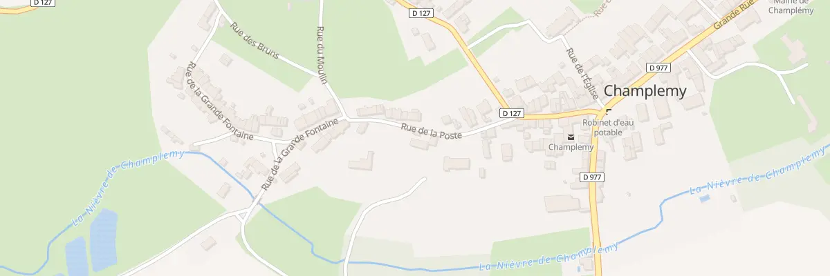Plan du 23 Rue de la Poste à Champlemy