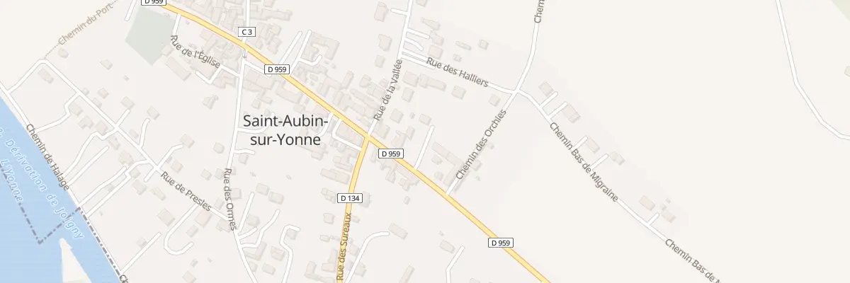 Plan du 48 Rte Nationale à Saint-Aubin-sur-Yonne