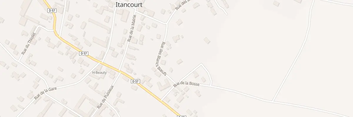 Plan du 2 Rue des Blancs Boeufs à Itancourt